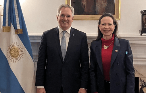 Quirno se reunió con María Corina Machado y ratificó el apoyo&nbsp;argentino