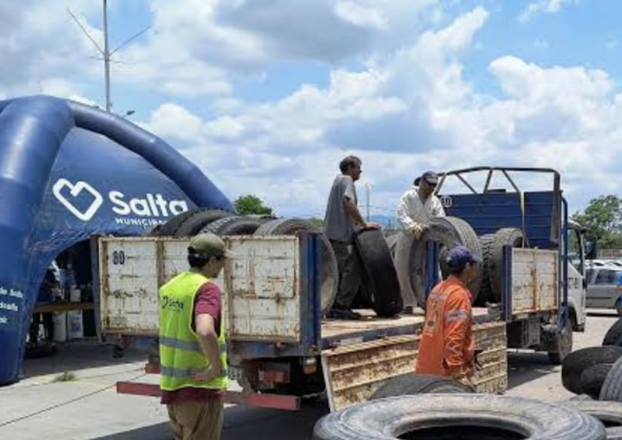 Salta transforma los neumáticos abandonados en cemento: el Neumatón está cerca de las 2.200 toneladas recuperadas