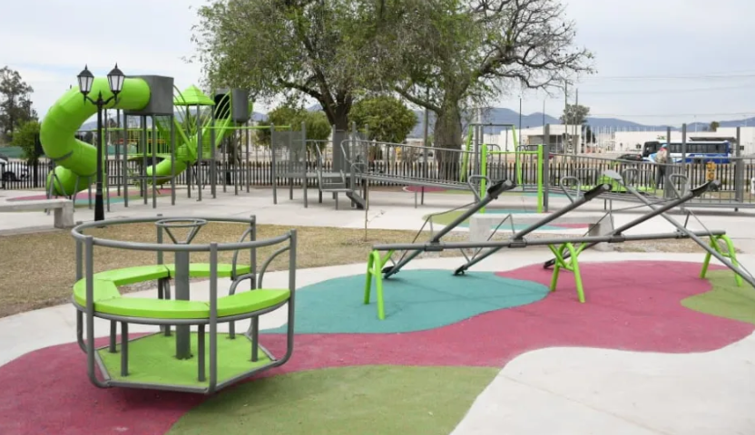 Durand anunció que se completó renovación de la plaza El Niño Feliz: “Los chicos pueden jugar y sus padres estar tranquilos”
