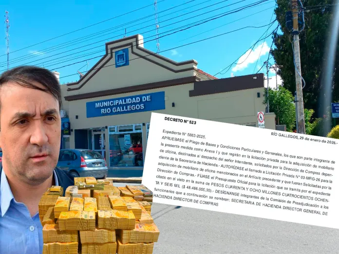 Escándalo en Río Gallegos: Grasso destinó $48,5 millones a su despacho en lugar de destinarlos a los santacruceños